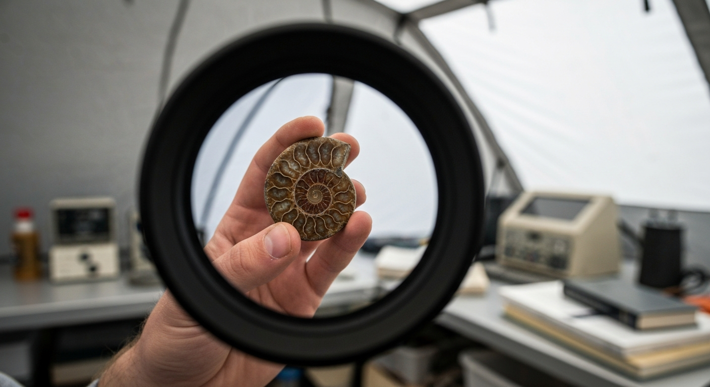 Geologe und Datenanalyst prüfen geologische Karten und Machine-Learning-Auswertungen im Feldcamp