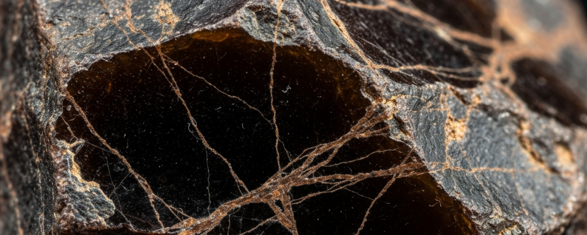 Seltene-Erden-Mineralproben auf einer geologischen Karte