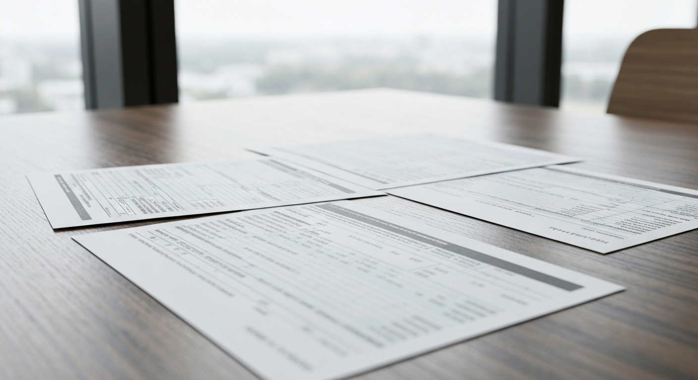 Finanzdokumente und Gesteinskernsample auf einem Schreibtisch – symbolisch für Bergbaufinanzierung