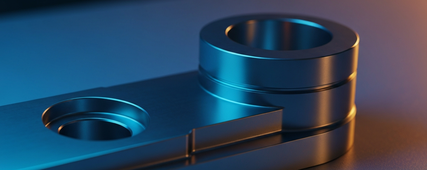 Hochleistungslegierung aus Aluminium-Skandium unter kühlem blauem Laborlicht