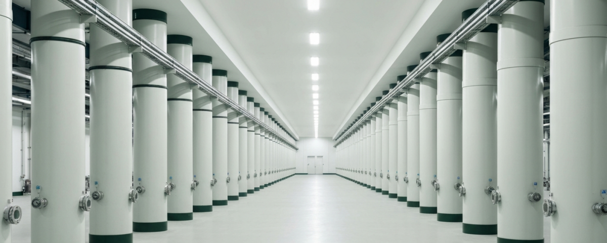 Industrielle Lösungsmittelextraktionsanlage für Seltene Erden mit Kolonnen unter neutralem Laborlicht