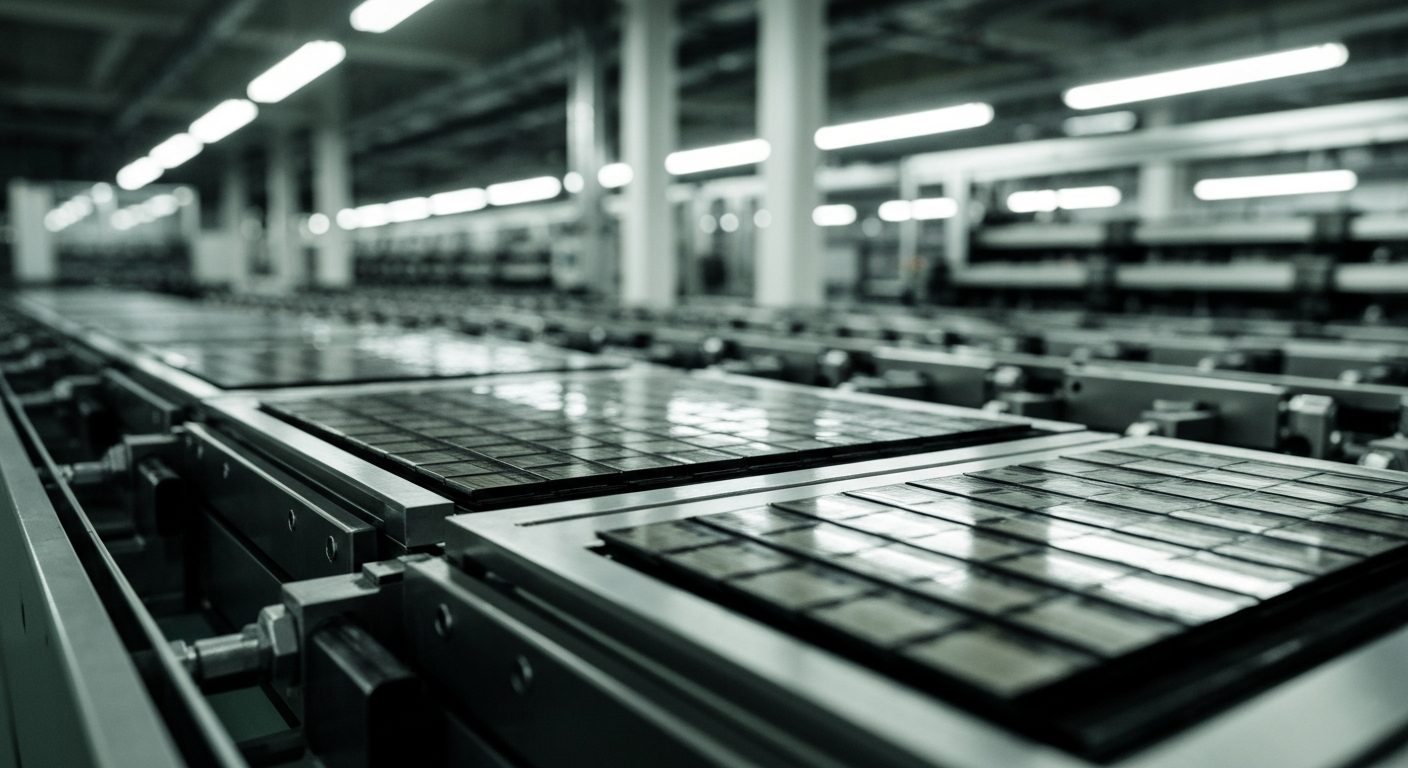 Halbleiterfertigung in einer Produktionsanlage – Galliumarsenid-Wafer für Hochfrequenzelektronik