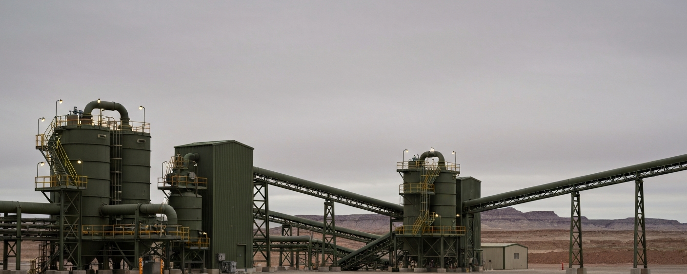 Uranmühle auf dem Colorado-Plateau: Zentrale Verarbeitungsanlage im Hub-and-Spoke-Modell