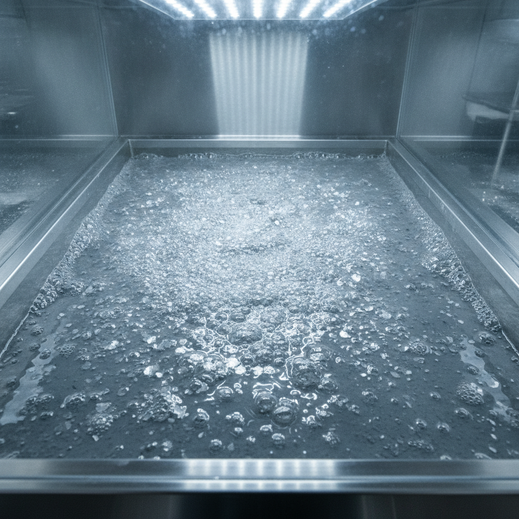 Flotationszelle im metallurgischen Labor zur Aufbereitung von silberhaltigem Erz
