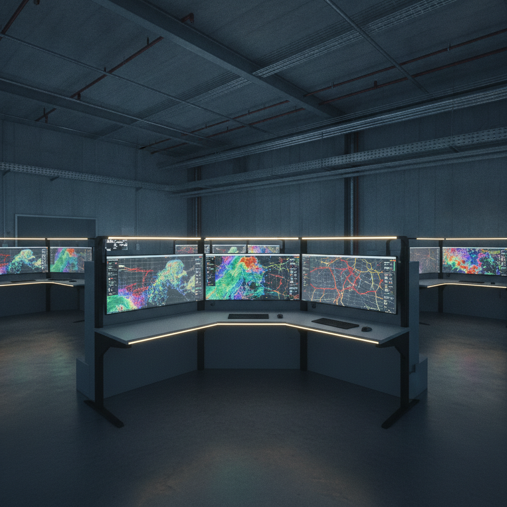 Geophysikalische Datenauswertung mit radiometrischen Karten auf Bildschirmen